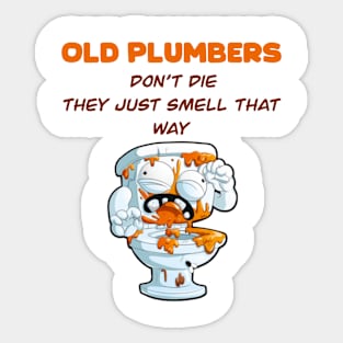 Funny Plumber Profession Sticker